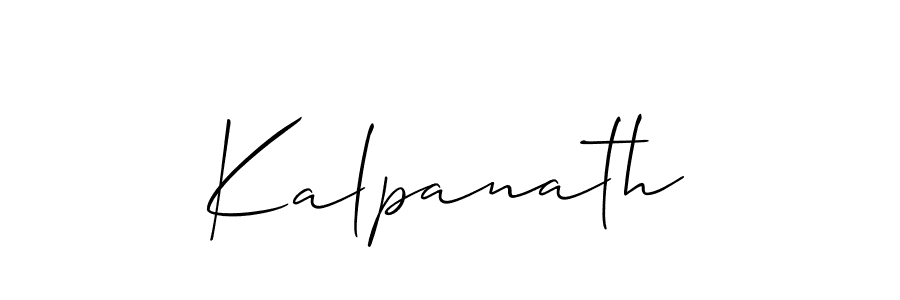 The best way (Allison_Script) to make a short signature is to pick only two or three words in your name. The name Kalpanath include a total of six letters. For converting this name. Kalpanath signature style 2 images and pictures png