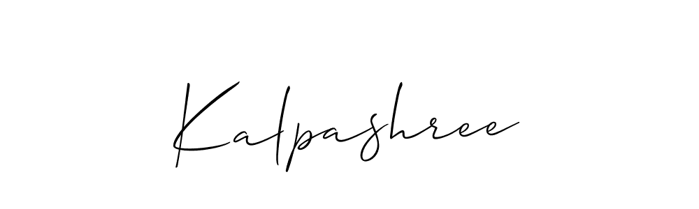 Allison_Script is a professional signature style that is perfect for those who want to add a touch of class to their signature. It is also a great choice for those who want to make their signature more unique. Get Kalpashree name to fancy signature for free. Kalpashree signature style 2 images and pictures png