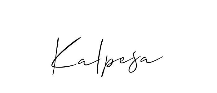 Make a beautiful signature design for name Kalpesa. Use this online signature maker to create a handwritten signature for free. Kalpesa signature style 2 images and pictures png