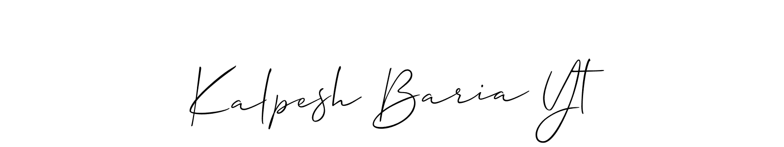 Best and Professional Signature Style for Kalpesh Baria Yt. Allison_Script Best Signature Style Collection. Kalpesh Baria Yt signature style 2 images and pictures png