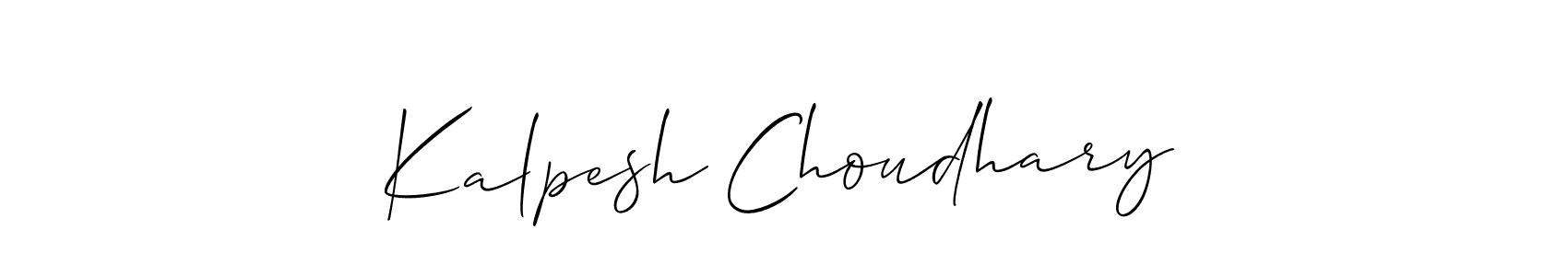 The best way (Allison_Script) to make a short signature is to pick only two or three words in your name. The name Kalpesh Choudhary include a total of six letters. For converting this name. Kalpesh Choudhary signature style 2 images and pictures png