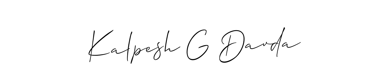 Once you've used our free online signature maker to create your best signature Allison_Script style, it's time to enjoy all of the benefits that Kalpesh G Davda name signing documents. Kalpesh G Davda signature style 2 images and pictures png