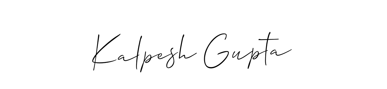 Also we have Kalpesh Gupta name is the best signature style. Create professional handwritten signature collection using Allison_Script autograph style. Kalpesh Gupta signature style 2 images and pictures png