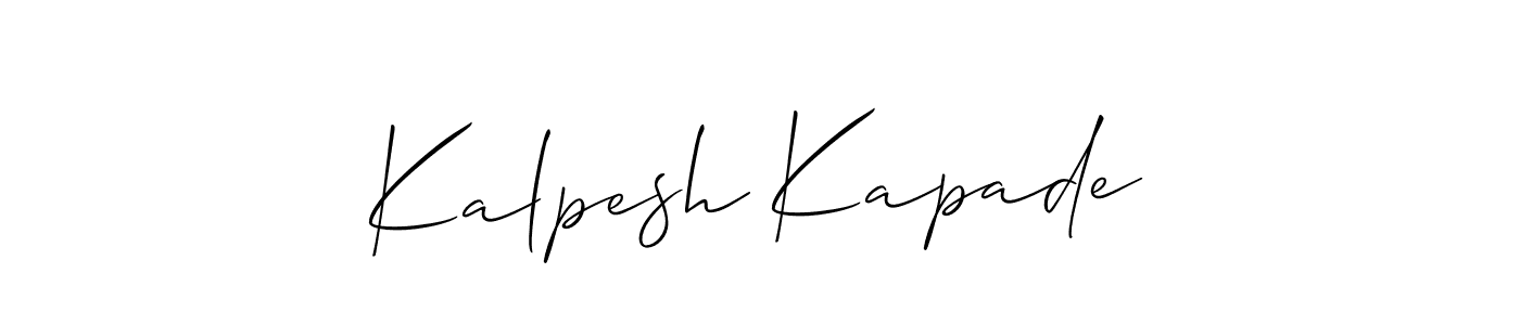 Best and Professional Signature Style for Kalpesh Kapade. Allison_Script Best Signature Style Collection. Kalpesh Kapade signature style 2 images and pictures png