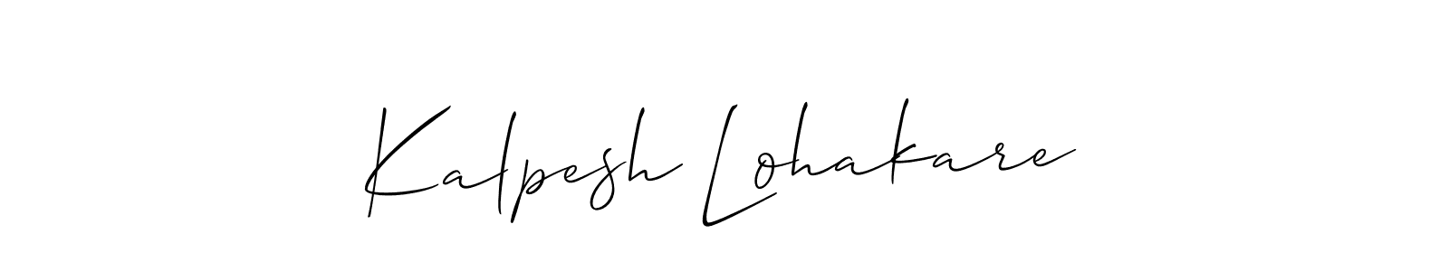 Best and Professional Signature Style for Kalpesh Lohakare. Allison_Script Best Signature Style Collection. Kalpesh Lohakare signature style 2 images and pictures png