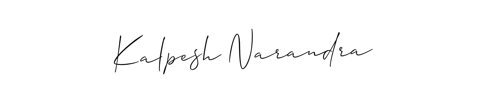 Also You can easily find your signature by using the search form. We will create Kalpesh Narandra name handwritten signature images for you free of cost using Allison_Script sign style. Kalpesh Narandra signature style 2 images and pictures png