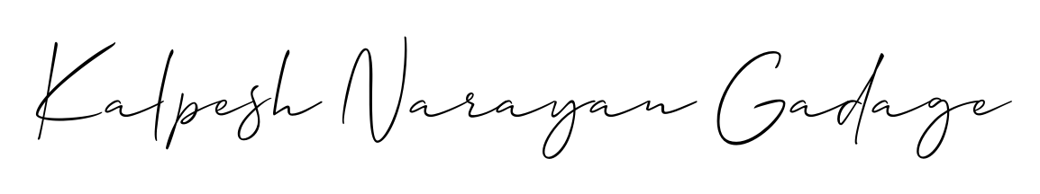 Allison_Script is a professional signature style that is perfect for those who want to add a touch of class to their signature. Get Kalpesh Narayan Gadage name fancy signature for free. Kalpesh Narayan Gadage signature style 2 images and pictures png