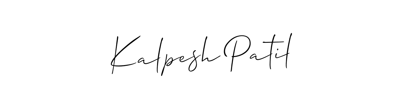 You should practise on your own different ways (Allison_Script) to write your name (Kalpesh Patil) in signature. don't let someone else do it for you. Kalpesh Patil signature style 2 images and pictures png