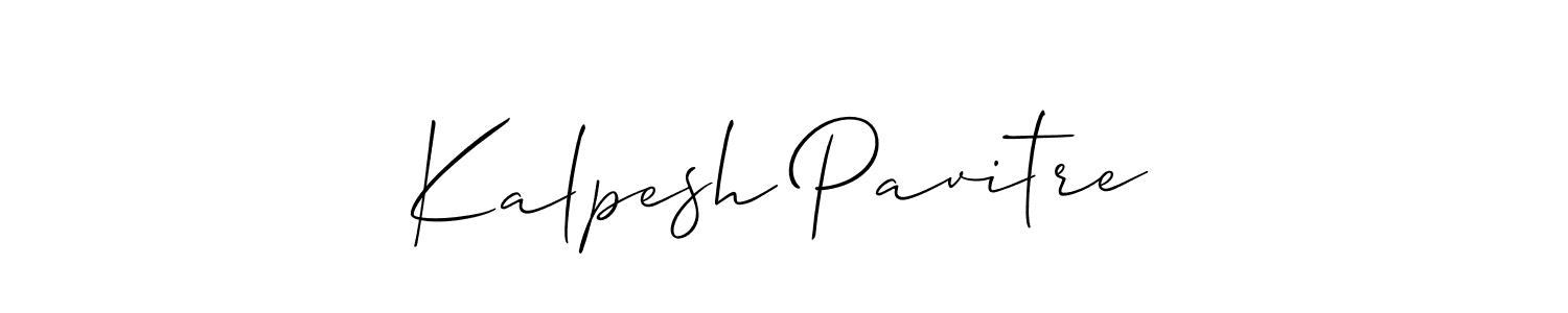 How to Draw Kalpesh Pavitre signature style? Allison_Script is a latest design signature styles for name Kalpesh Pavitre. Kalpesh Pavitre signature style 2 images and pictures png