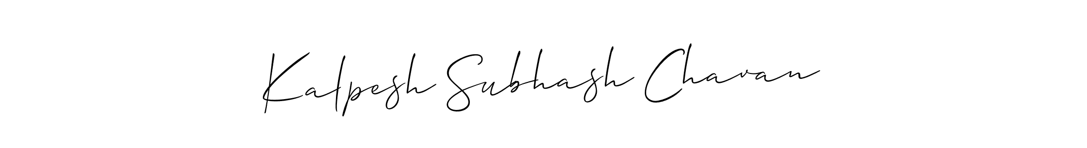 You should practise on your own different ways (Allison_Script) to write your name (Kalpesh Subhash Chavan) in signature. don't let someone else do it for you. Kalpesh Subhash Chavan signature style 2 images and pictures png