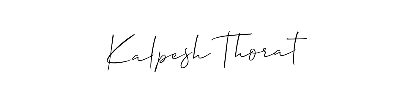 Kalpesh Thorat stylish signature style. Best Handwritten Sign (Allison_Script) for my name. Handwritten Signature Collection Ideas for my name Kalpesh Thorat. Kalpesh Thorat signature style 2 images and pictures png