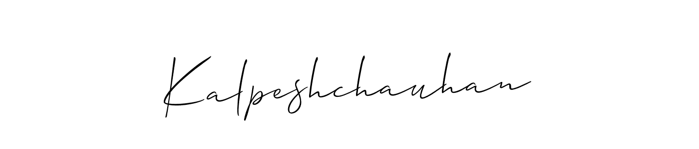 Similarly Allison_Script is the best handwritten signature design. Signature creator online .You can use it as an online autograph creator for name Kalpeshchauhan. Kalpeshchauhan signature style 2 images and pictures png