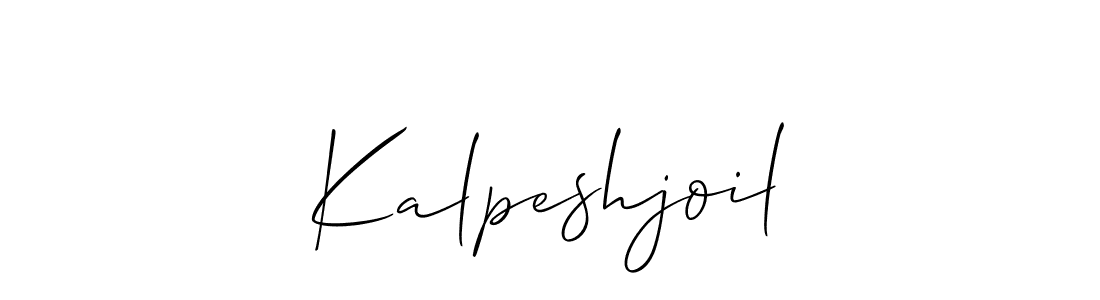 Create a beautiful signature design for name Kalpeshjoil. With this signature (Allison_Script) fonts, you can make a handwritten signature for free. Kalpeshjoil signature style 2 images and pictures png