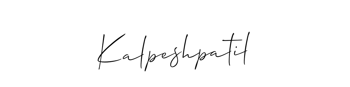 How to Draw Kalpeshpatil signature style? Allison_Script is a latest design signature styles for name Kalpeshpatil. Kalpeshpatil signature style 2 images and pictures png