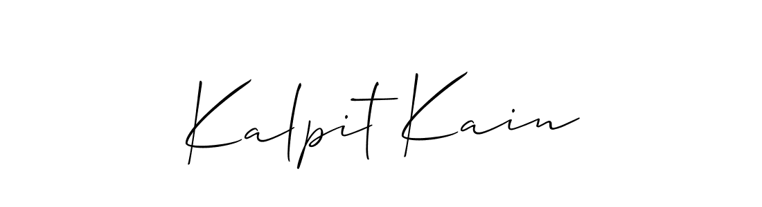 Use a signature maker to create a handwritten signature online. With this signature software, you can design (Allison_Script) your own signature for name Kalpit Kain. Kalpit Kain signature style 2 images and pictures png