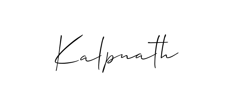 Best and Professional Signature Style for Kalpnath. Allison_Script Best Signature Style Collection. Kalpnath signature style 2 images and pictures png
