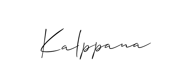 Also we have Kalppana name is the best signature style. Create professional handwritten signature collection using Allison_Script autograph style. Kalppana signature style 2 images and pictures png