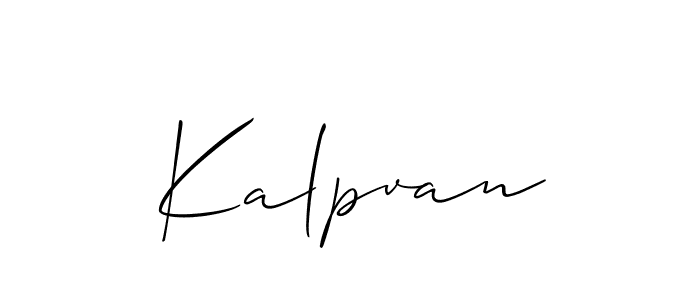 Once you've used our free online signature maker to create your best signature Allison_Script style, it's time to enjoy all of the benefits that Kalpvan name signing documents. Kalpvan signature style 2 images and pictures png