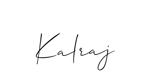 Kalraj stylish signature style. Best Handwritten Sign (Allison_Script) for my name. Handwritten Signature Collection Ideas for my name Kalraj. Kalraj signature style 2 images and pictures png