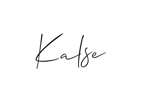 How to make Kalse name signature. Use Allison_Script style for creating short signs online. This is the latest handwritten sign. Kalse signature style 2 images and pictures png