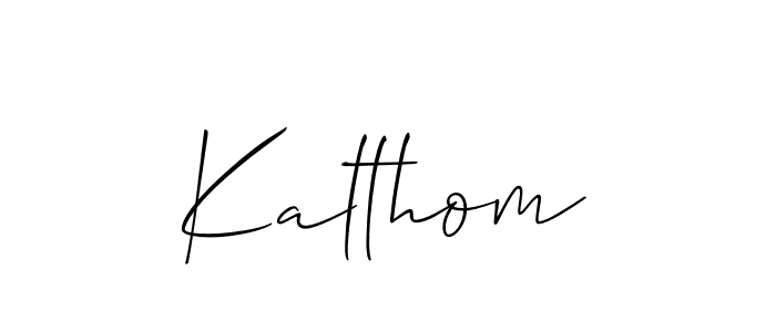 Create a beautiful signature design for name Kalthom. With this signature (Allison_Script) fonts, you can make a handwritten signature for free. Kalthom signature style 2 images and pictures png