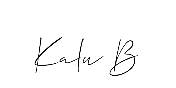 Best and Professional Signature Style for Kalu B. Allison_Script Best Signature Style Collection. Kalu B signature style 2 images and pictures png