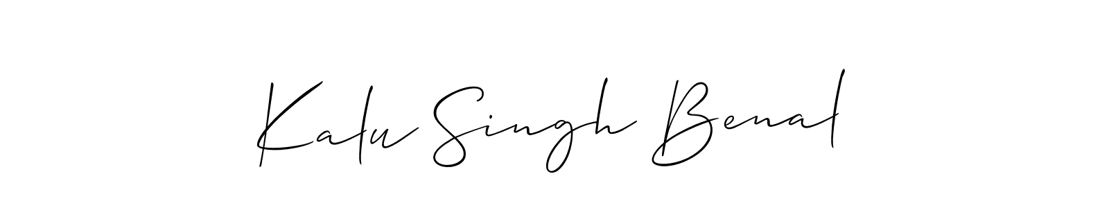 Once you've used our free online signature maker to create your best signature Allison_Script style, it's time to enjoy all of the benefits that Kalu Singh Benal name signing documents. Kalu Singh Benal signature style 2 images and pictures png