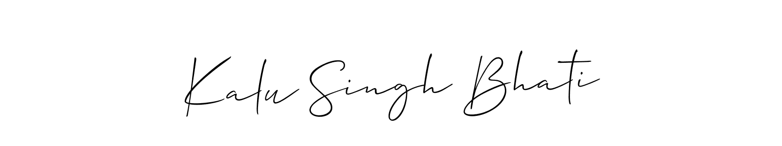 Make a beautiful signature design for name Kalu Singh Bhati. Use this online signature maker to create a handwritten signature for free. Kalu Singh Bhati signature style 2 images and pictures png