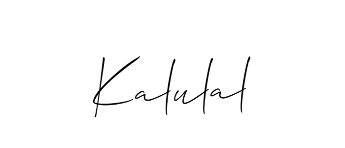 Once you've used our free online signature maker to create your best signature Allison_Script style, it's time to enjoy all of the benefits that Kalulal name signing documents. Kalulal signature style 2 images and pictures png