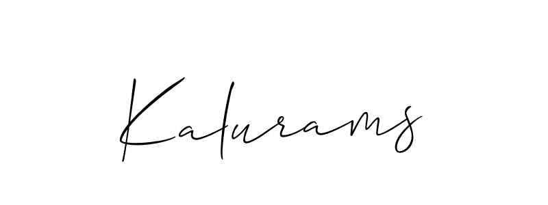 Best and Professional Signature Style for Kalurams. Allison_Script Best Signature Style Collection. Kalurams signature style 2 images and pictures png