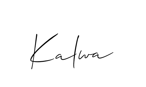 It looks lik you need a new signature style for name Kalwa. Design unique handwritten (Allison_Script) signature with our free signature maker in just a few clicks. Kalwa signature style 2 images and pictures png