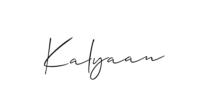 if you are searching for the best signature style for your name Kalyaan. so please give up your signature search. here we have designed multiple signature styles  using Allison_Script. Kalyaan signature style 2 images and pictures png