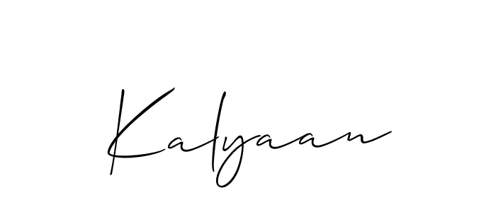 if you are searching for the best signature style for your name Kalyaan. so please give up your signature search. here we have designed multiple signature styles  using Allison_Script. Kalyaan signature style 2 images and pictures png