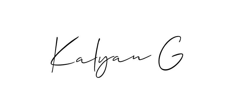 You can use this online signature creator to create a handwritten signature for the name Kalyan G. This is the best online autograph maker. Kalyan G signature style 2 images and pictures png