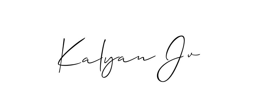 Kalyan Jv stylish signature style. Best Handwritten Sign (Allison_Script) for my name. Handwritten Signature Collection Ideas for my name Kalyan Jv. Kalyan Jv signature style 2 images and pictures png