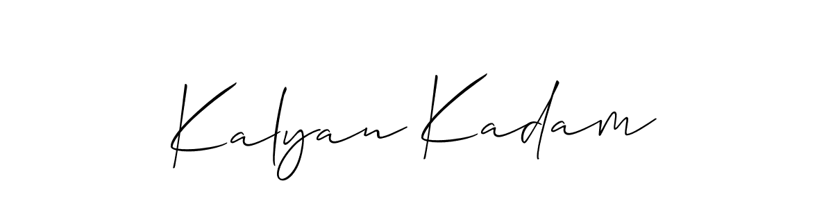 How to make Kalyan Kadam name signature. Use Allison_Script style for creating short signs online. This is the latest handwritten sign. Kalyan Kadam signature style 2 images and pictures png