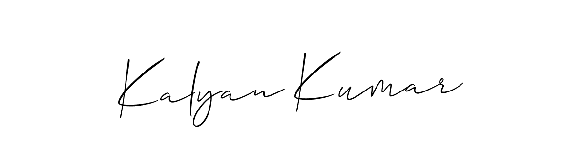 Design your own signature with our free online signature maker. With this signature software, you can create a handwritten (Allison_Script) signature for name Kalyan Kumar. Kalyan Kumar signature style 2 images and pictures png