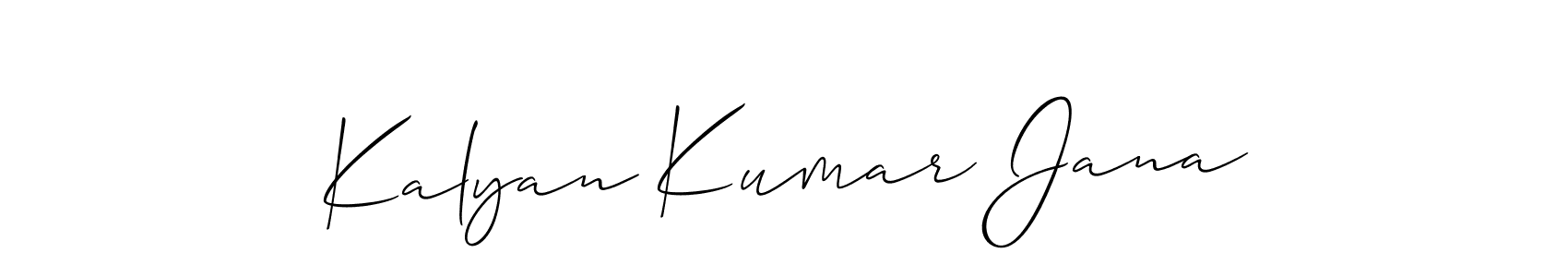 Also You can easily find your signature by using the search form. We will create Kalyan Kumar Jana name handwritten signature images for you free of cost using Allison_Script sign style. Kalyan Kumar Jana signature style 2 images and pictures png