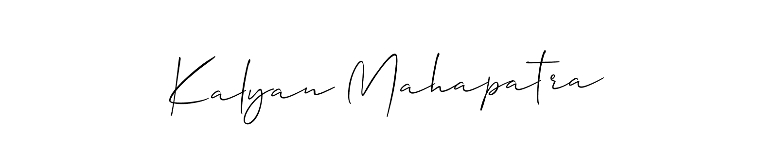 Also we have Kalyan Mahapatra name is the best signature style. Create professional handwritten signature collection using Allison_Script autograph style. Kalyan Mahapatra signature style 2 images and pictures png