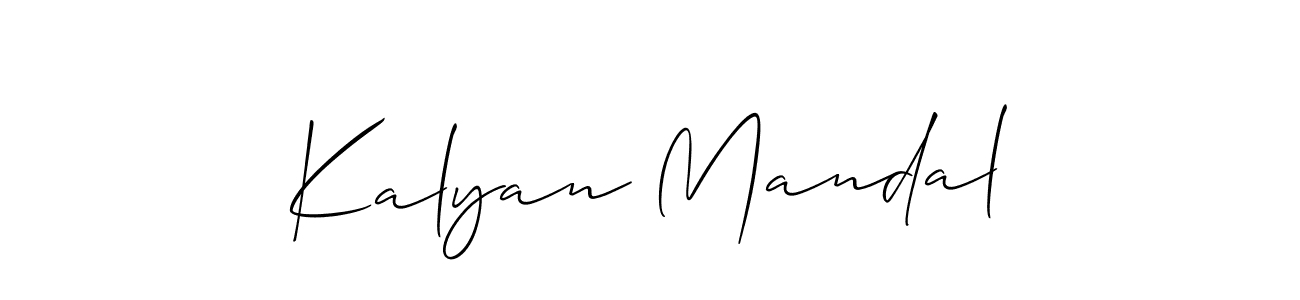 It looks lik you need a new signature style for name Kalyan Mandal. Design unique handwritten (Allison_Script) signature with our free signature maker in just a few clicks. Kalyan Mandal signature style 2 images and pictures png
