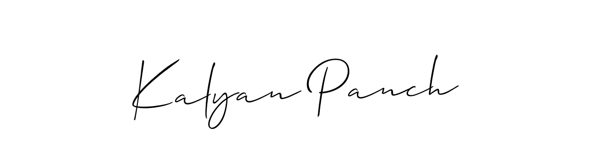 How to make Kalyan Panch signature? Allison_Script is a professional autograph style. Create handwritten signature for Kalyan Panch name. Kalyan Panch signature style 2 images and pictures png