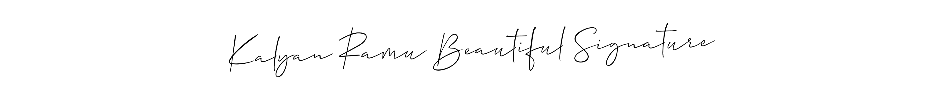 This is the best signature style for the Kalyan Ramu Beautiful Signature name. Also you like these signature font (Allison_Script). Mix name signature. Kalyan Ramu Beautiful Signature signature style 2 images and pictures png