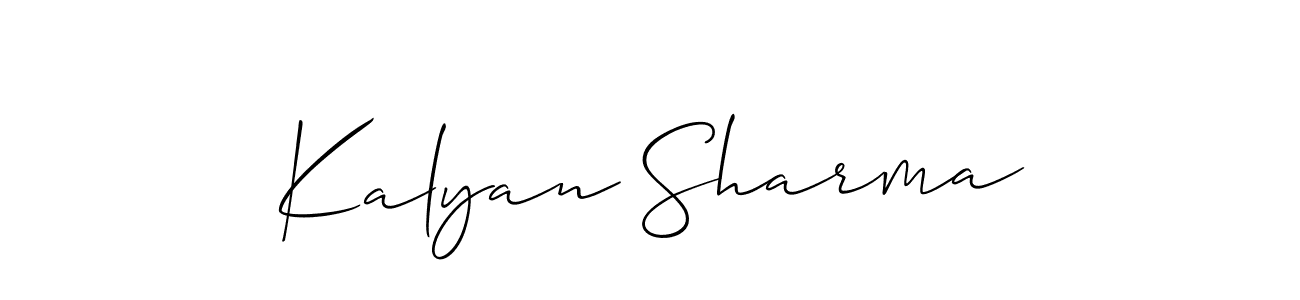 Best and Professional Signature Style for Kalyan Sharma. Allison_Script Best Signature Style Collection. Kalyan Sharma signature style 2 images and pictures png