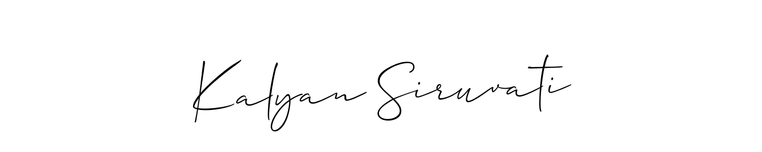 You can use this online signature creator to create a handwritten signature for the name Kalyan Siruvati. This is the best online autograph maker. Kalyan Siruvati signature style 2 images and pictures png