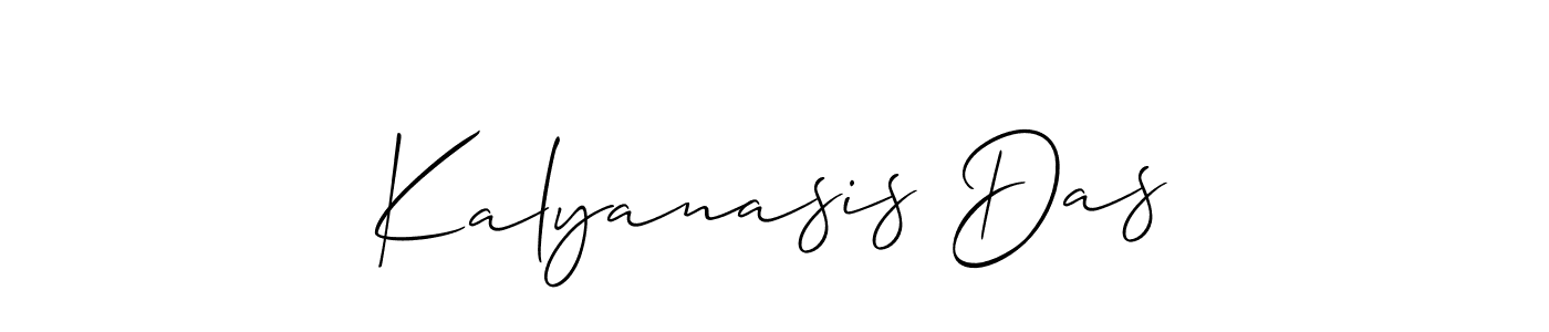 You should practise on your own different ways (Allison_Script) to write your name (Kalyanasis Das) in signature. don't let someone else do it for you. Kalyanasis Das signature style 2 images and pictures png
