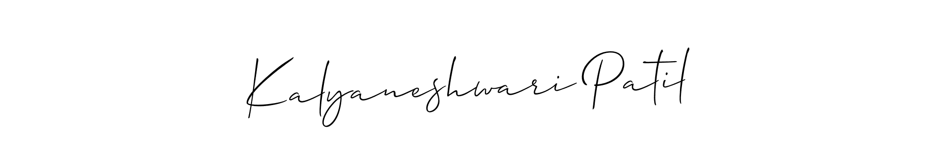 Similarly Allison_Script is the best handwritten signature design. Signature creator online .You can use it as an online autograph creator for name Kalyaneshwari Patil. Kalyaneshwari Patil signature style 2 images and pictures png
