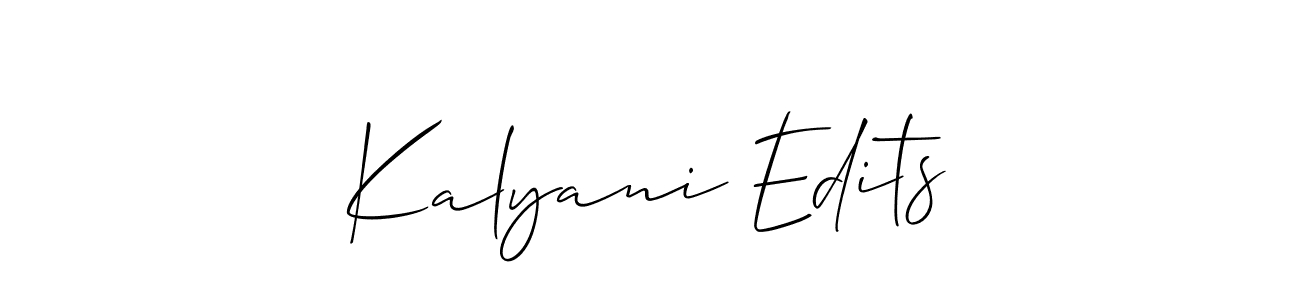 Check out images of Autograph of Kalyani Edits name. Actor Kalyani Edits Signature Style. Allison_Script is a professional sign style online. Kalyani Edits signature style 2 images and pictures png