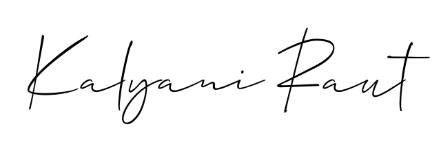 Upgrade your professional image with Kalyani Raut signature created with Allison_Script font. Fast, free, and watermark-free download. Kalyani Raut signature style 2 images and pictures png