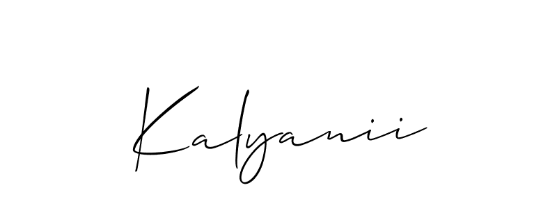 Make a beautiful signature design for name Kalyanii. Use this online signature maker to create a handwritten signature for free. Kalyanii signature style 2 images and pictures png