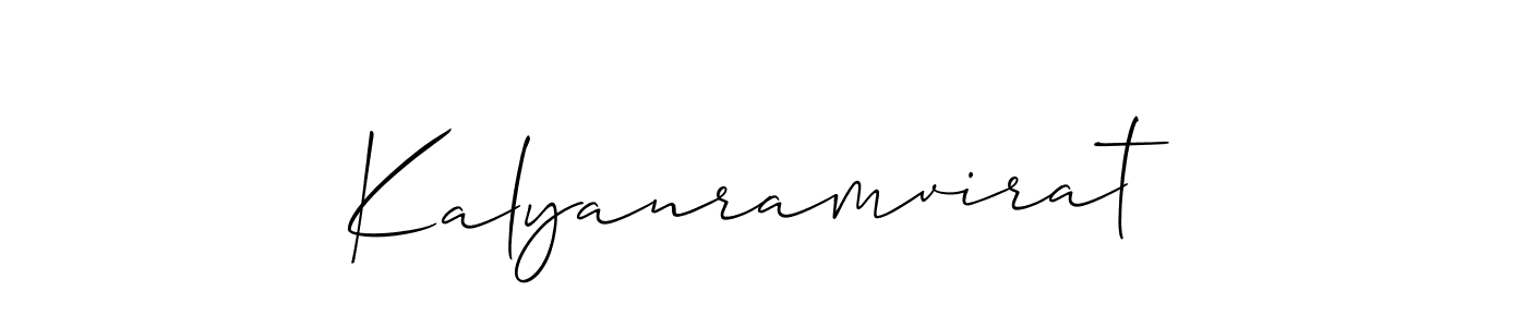 Create a beautiful signature design for name Kalyanramvirat. With this signature (Allison_Script) fonts, you can make a handwritten signature for free. Kalyanramvirat signature style 2 images and pictures png